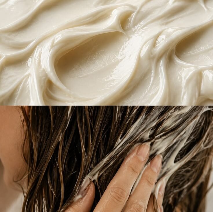 Entre deux rendez-vous : comment garder une coupe facile à vivre ? 1 - OrganicR Pot de masque capillaire, peigne et application d’un soin sur les longueurs